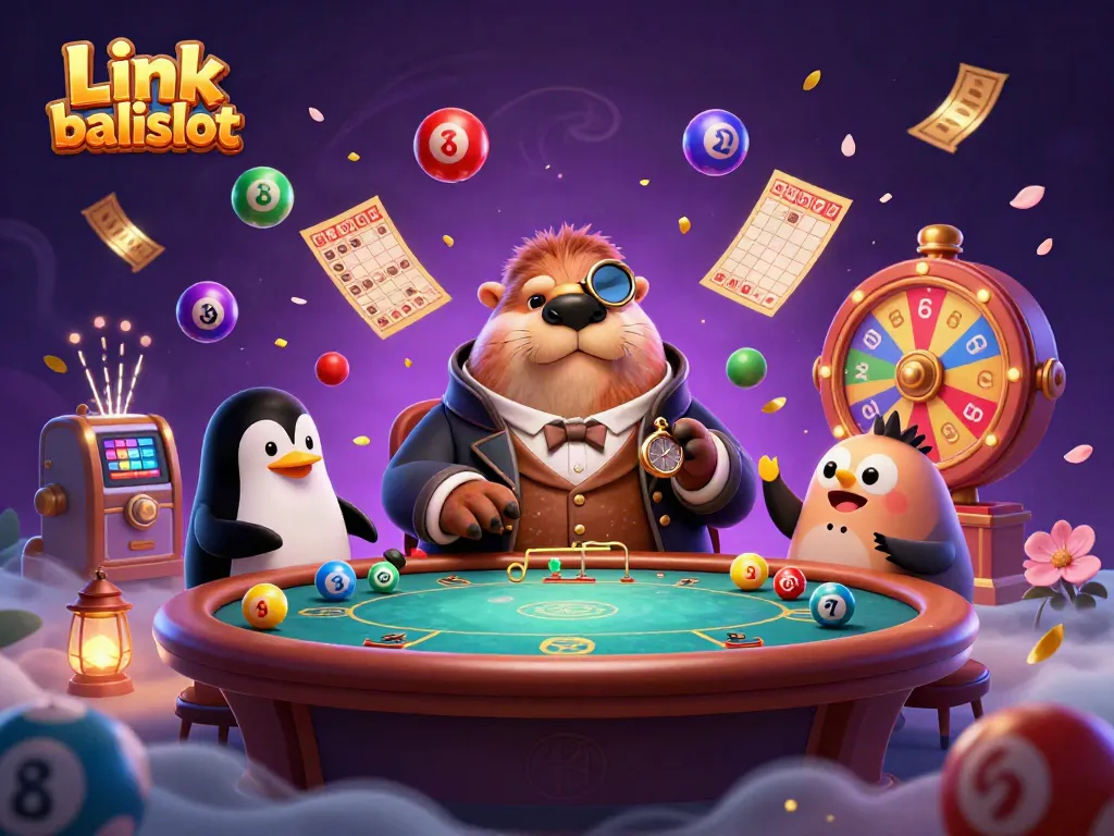 Engage with Link balislot at an exciting underwater poker table featuring vibrant casino elements and characters.