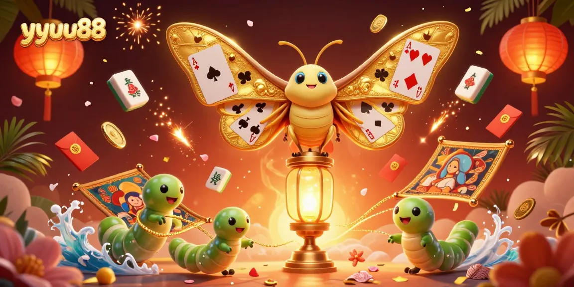 Experience thrilling gameplay strategies with yyuu88's rich casino scene featuring a vibrant atlas moth and gaming elements.