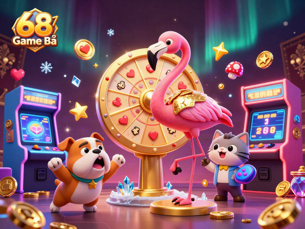 Experience thrilling action in 68 Game Bài with a vibrant scene of winning prizes and excitement.