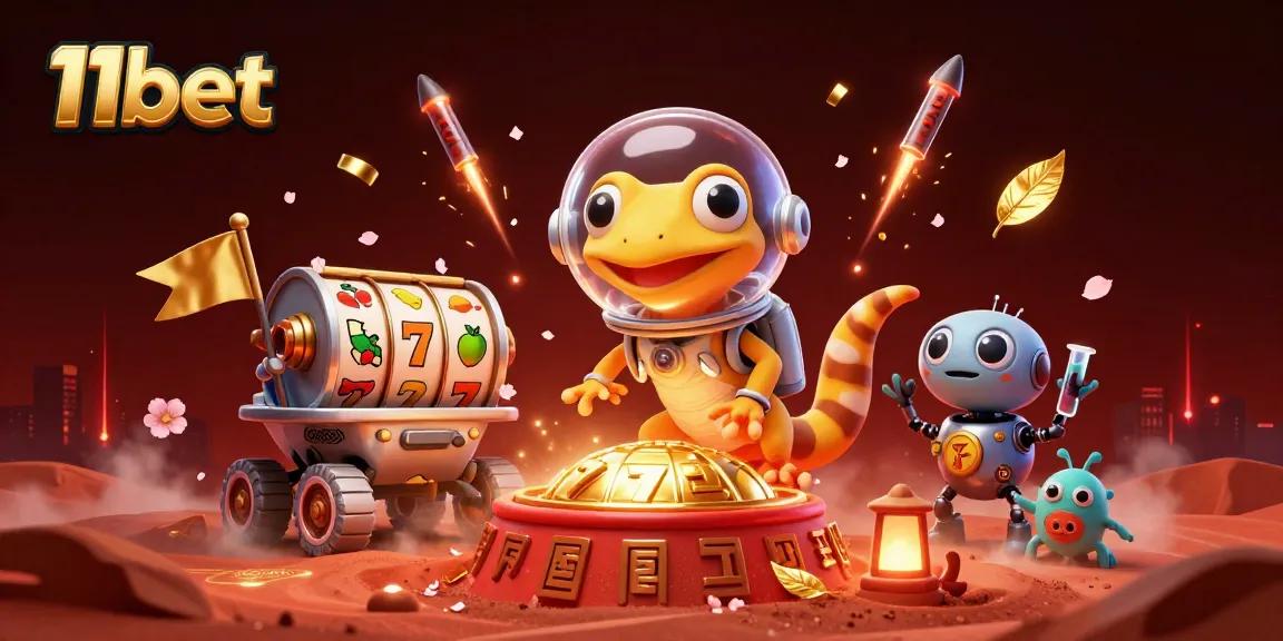 Experience the thrilling universe of 11bet as a Martian gecko discovers a vibrant casino.