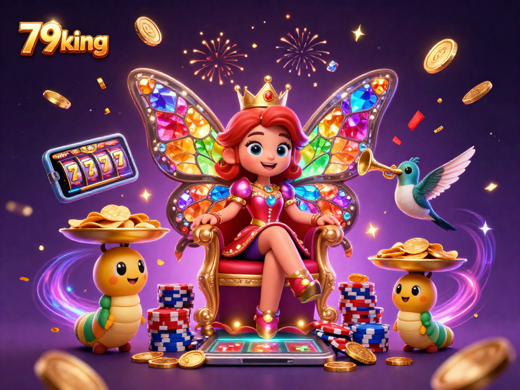 Experience thrilling wins at 79king with a vivid display of casino elements and vibrant characters.