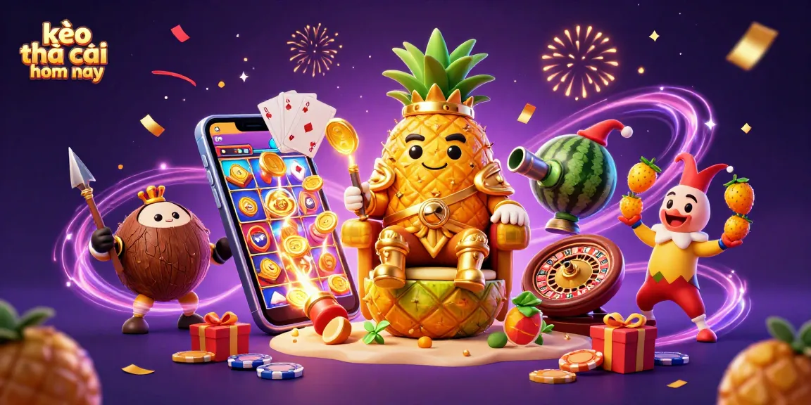 Place bets with kèo nhà cái hôm nay and enjoy an exciting online casino experience with colorful game elements.